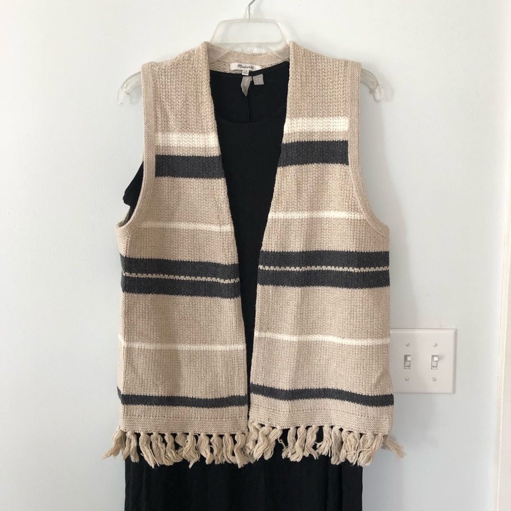 Madewell striped Vest